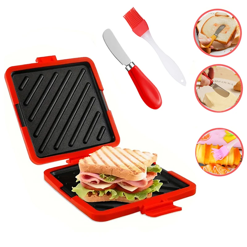 Baking Kitchen Set - 3pack Food Grade Sandwich Toaster with