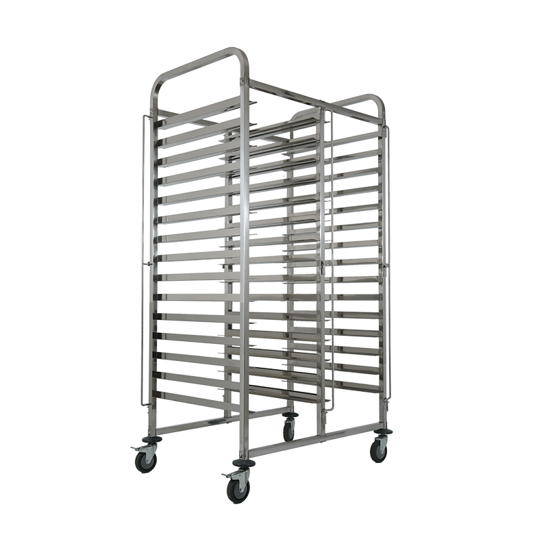 Kitchen Baking Cart - Stainless Steel Pan Trays Bread Oven