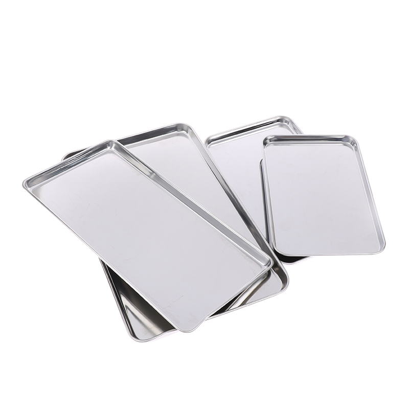 Kitchen Baking Tray Organiser - 1PCS Stainless Steel Tray Rectangle Plate