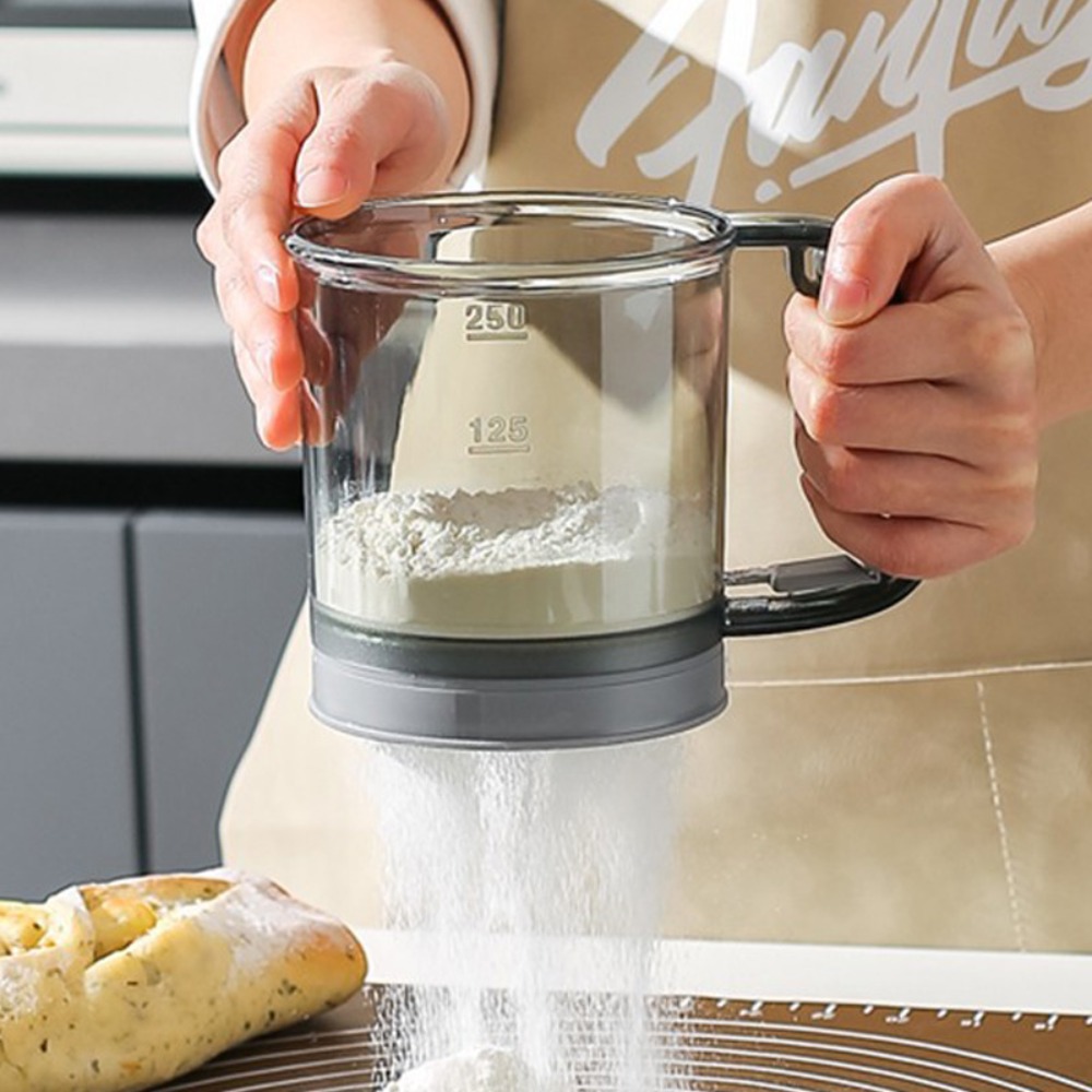 Baking Powder Kitchen - yesDouble Layer Flour Sifter Mesh Baking