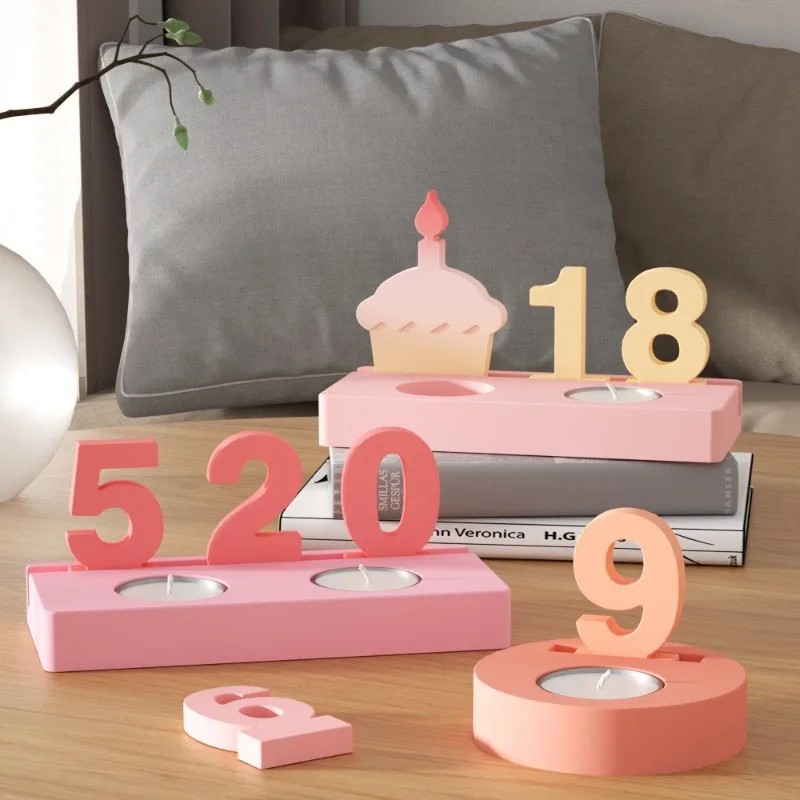 Silicone Cake Mold - 2pc Birthday Cake Silicones Molds Sqaure