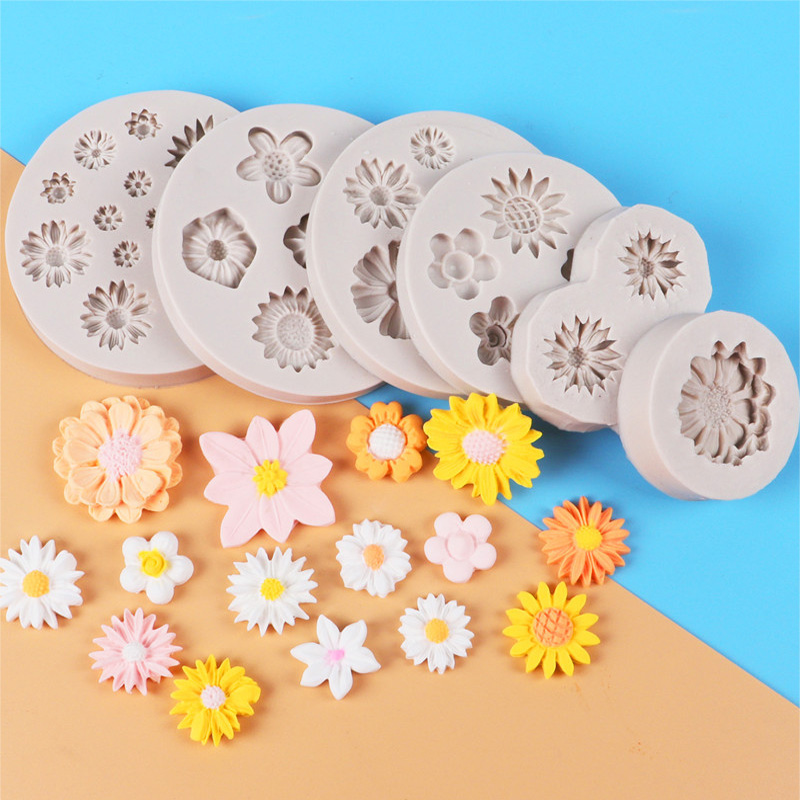 Silicone Cake Mold - Soft Silicone Daisy Baking Mold 3D