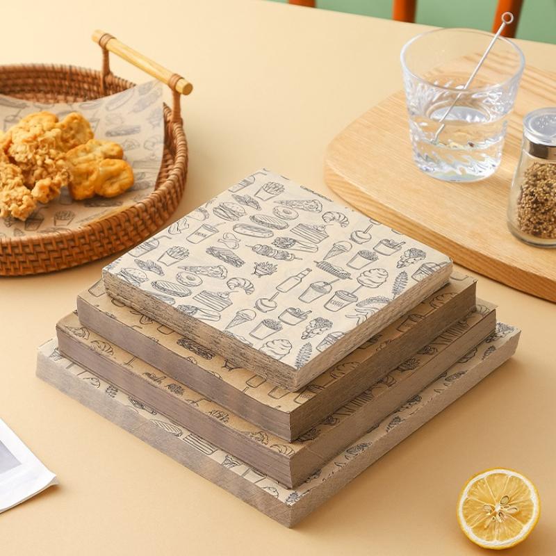 Kitchen Paper For Baking - 100pcs Oil-Proof Baking Food Wrapper Wax