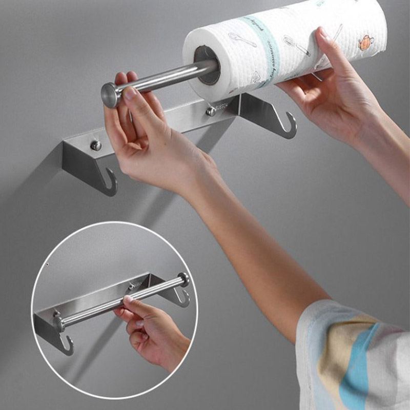 Kitchen Baking Paper Holder - Stainless Steel Kitchen Paper Towel Holder