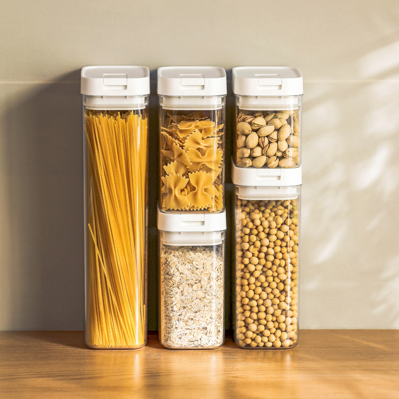 Kitchen Bank - Pasta Storage Box Transparent Plastic Grain