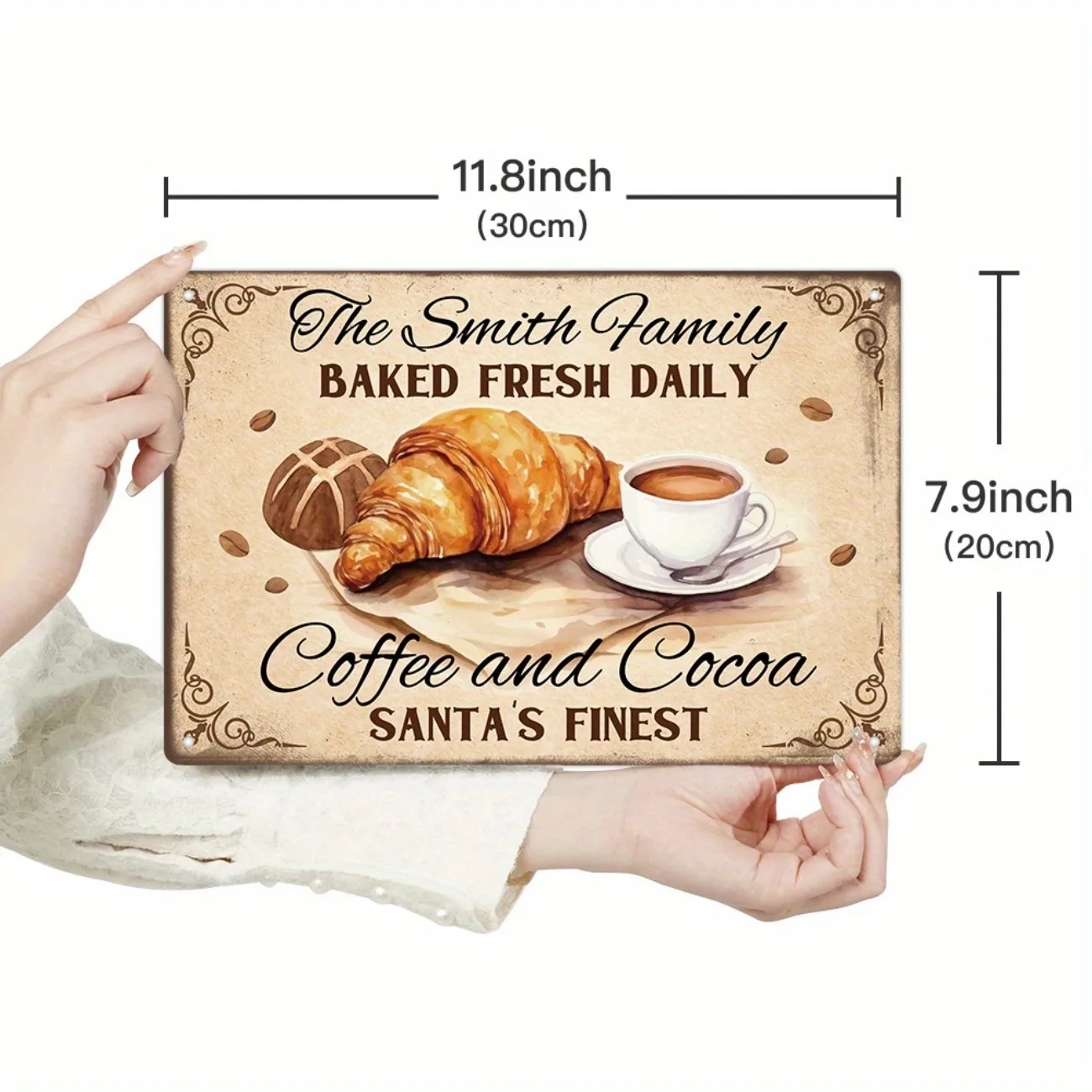 Kitchen Baking Wall Art - [2D Flat] Rustic Farmhouse Baking Metal