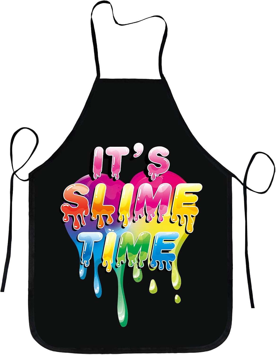 Kitchen Baking Background - Black Background It's Slime Time Rainbow