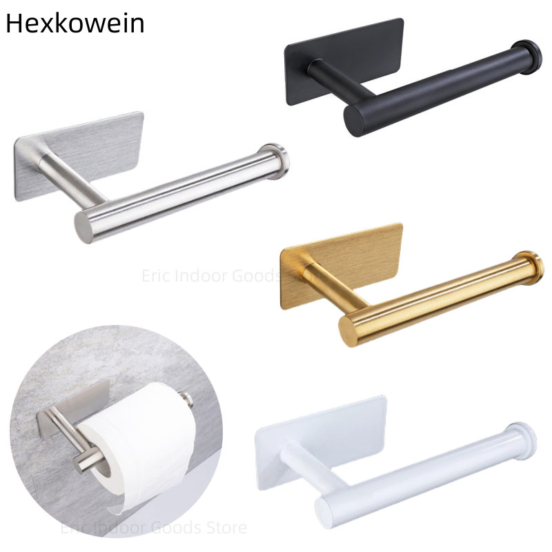 Kitchen Baking Paper Holder - Adhesive Toilet Roll Paper Towel Holder