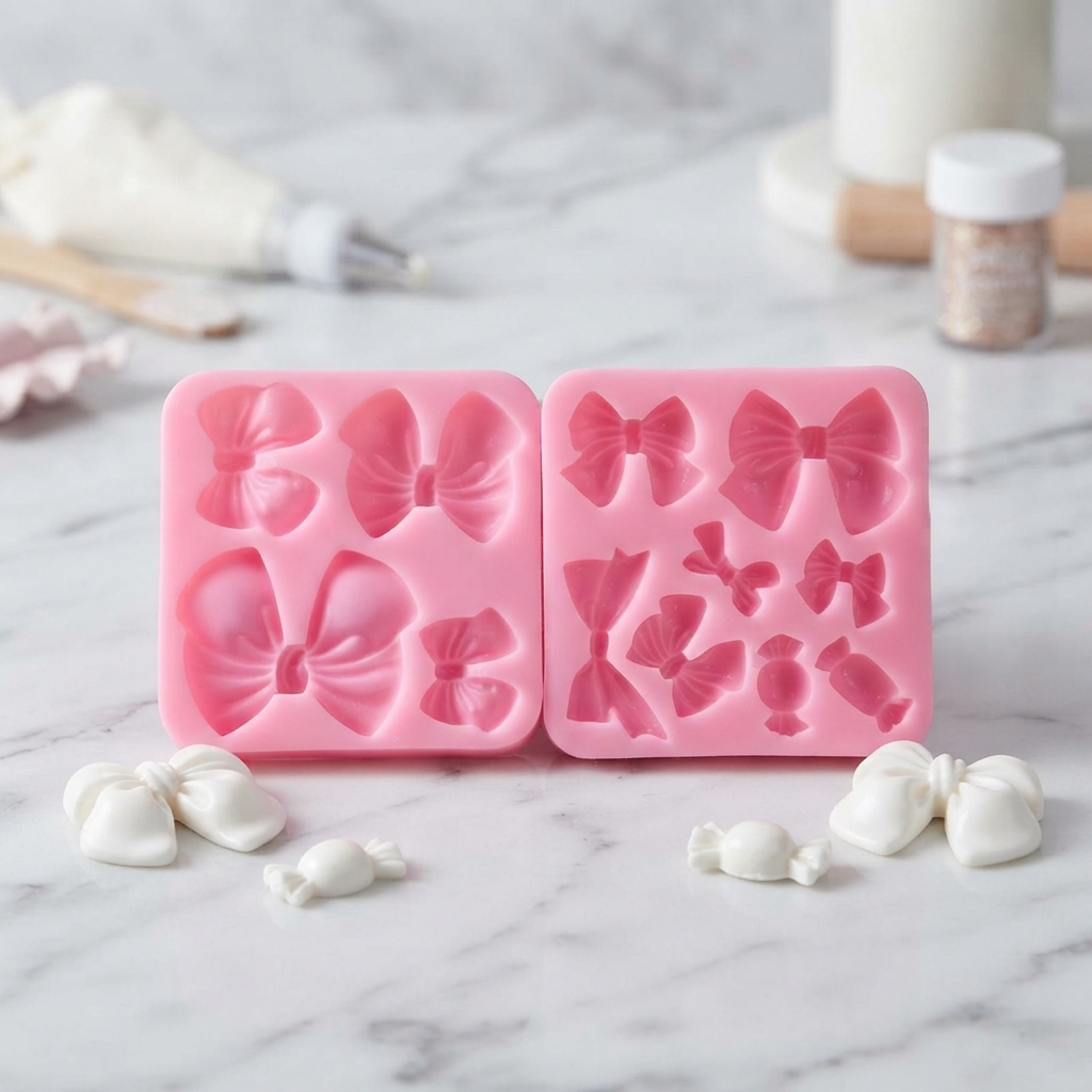 Kitchen Baking Decor - Silicone Bow Knot Resin Art Molds