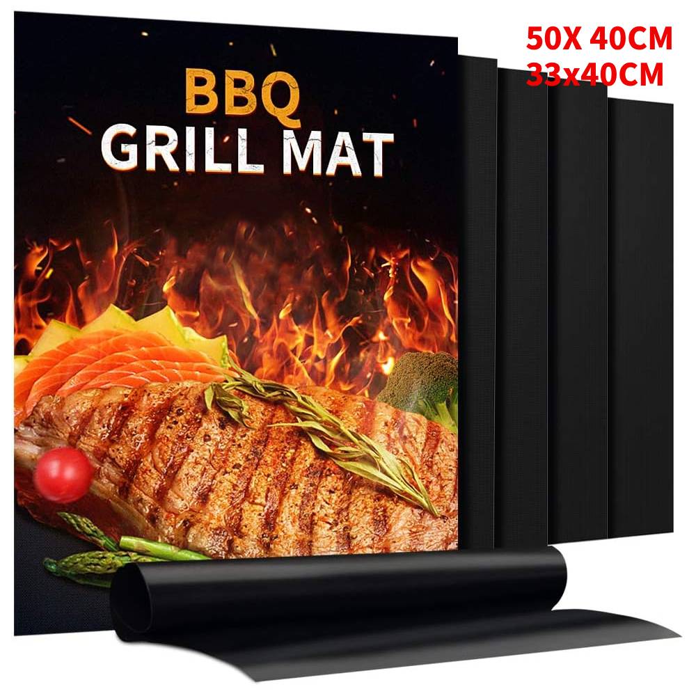 Kitchen Baking Tray Organiser - 1-10PCS BBQ Grill Mat Non-stick Mat