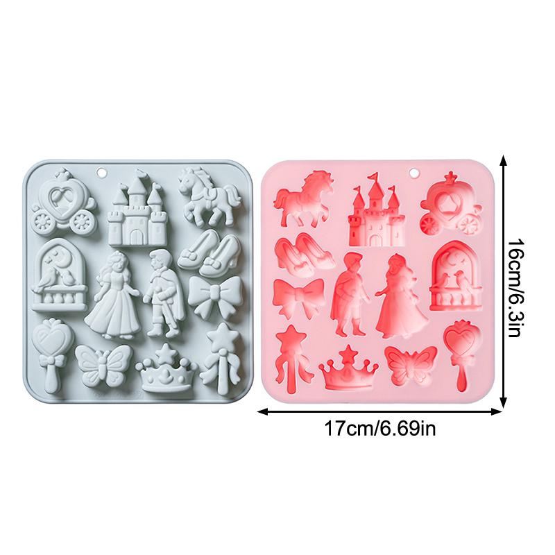 Silicone Cake Mold - HOT!12 Cavity Prince, Princess Silicone Mold
