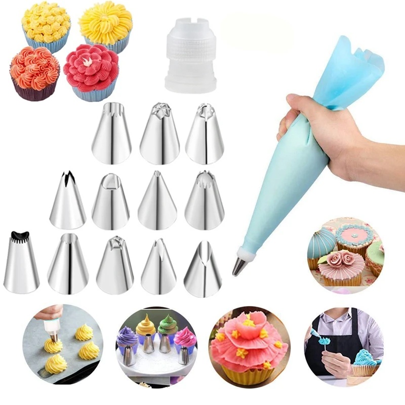 Kitchen Baking Decor - Cake Decorating Tool Set Silicone Pastry