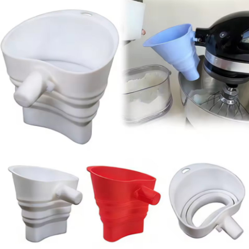 Kitchen Aid Baking Mixer - 1/3pcs mix Silicone Flour Funnel for