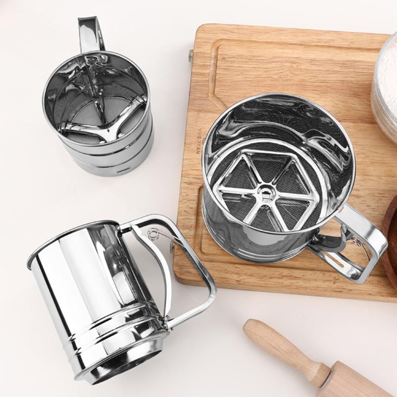 Stainless Steel Flour Sieve Cu - Baking Powder Kitchen recension och pris