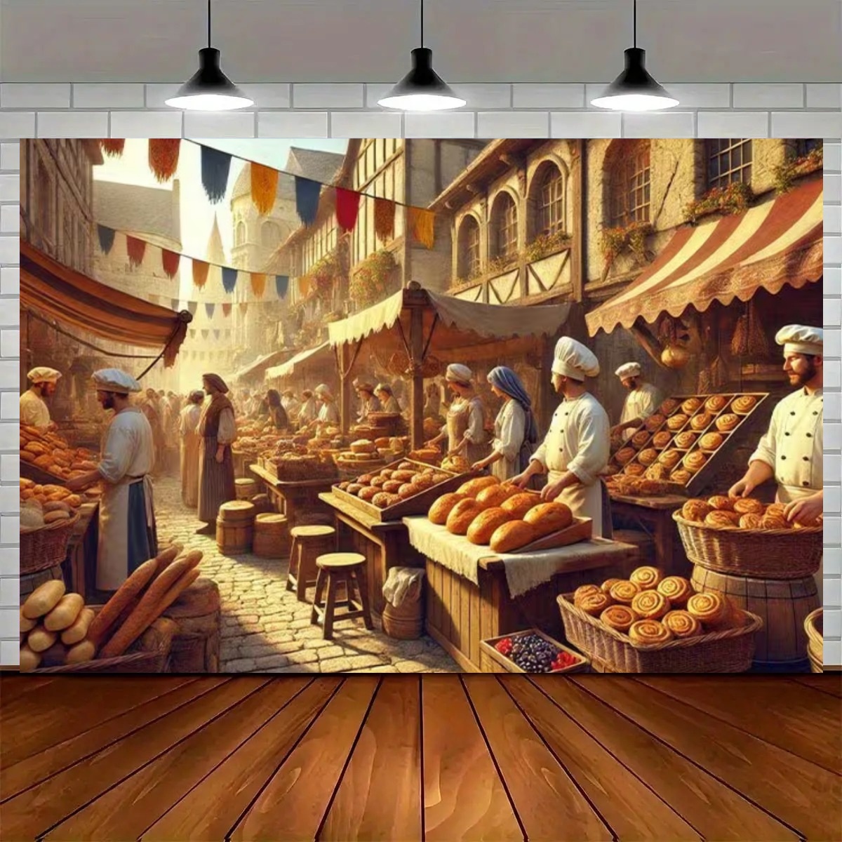 Street Baking Kitchen Backdrop - Kitchen Baking Background recension och pris