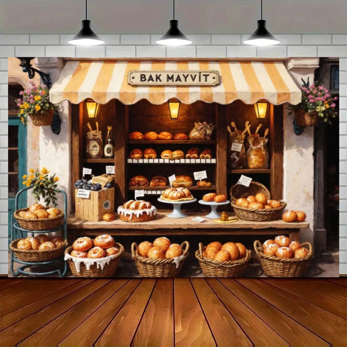 Street Baking Kitchen Backdrop - Kitchen Baking Background recension och pris