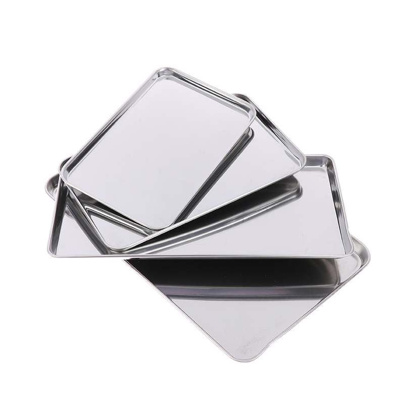 1PCS Stainless Steel Tray Rect - Kitchen Baking Tray Organiser recension och pris
