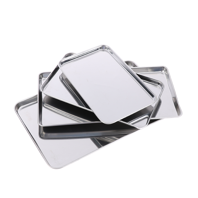 1PCS Stainless Steel Tray Rect - Kitchen Baking Tray Organiser recension och pris