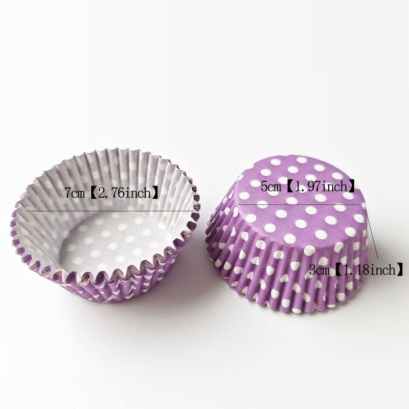 100Pcs Polka Dot Cake Paper Li - Kitchen Paper For Baking recension och pris
