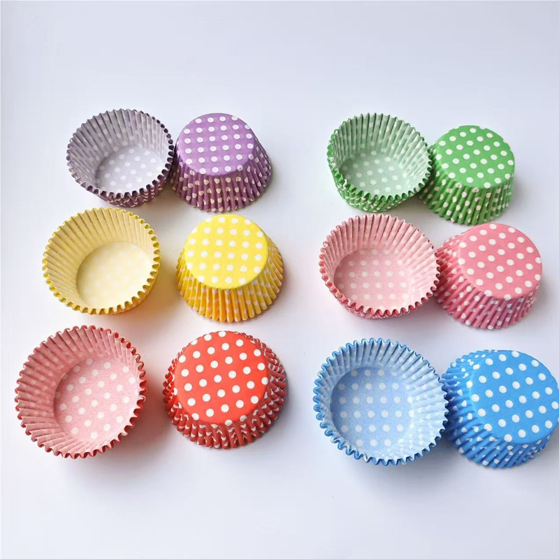 100Pcs Polka Dot Cake Paper Li - Kitchen Paper For Baking recension och pris