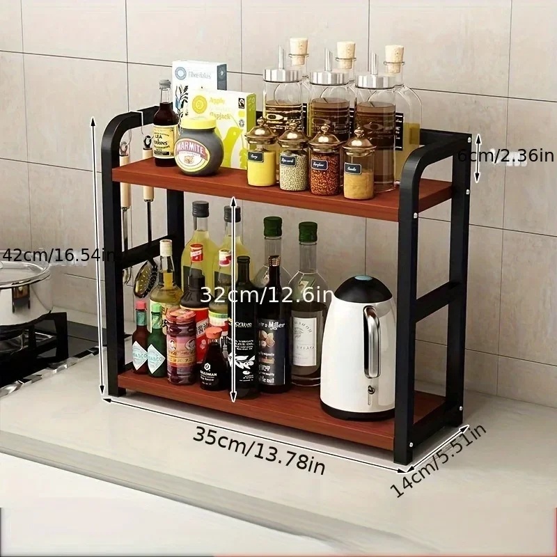 2-Tier Metal Countertop Shelf  - Kitchen Zo recension och pris