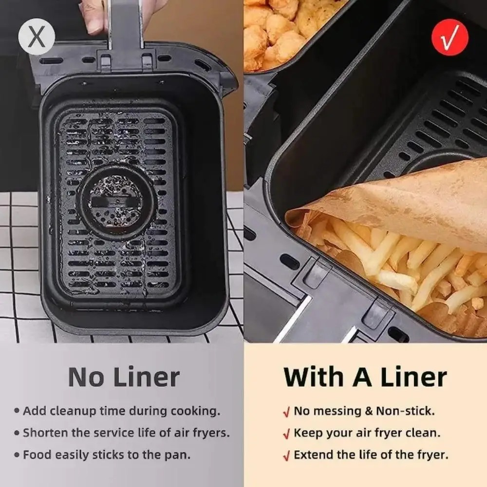 50/100pcs Disposable Air Fryer - Kitchen Paper For Baking recension och pris