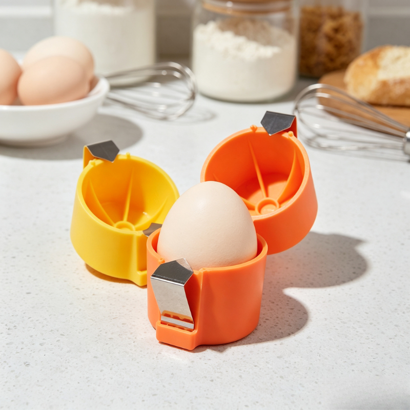 Portable Egg Cracker Set Manua - Mini Kitchen Baking recension och pris