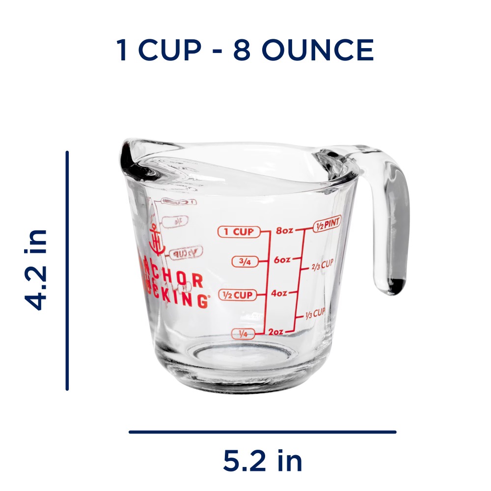 2-Pack Glass Measuring Cups Se - Kitchen For Baking recension och pris