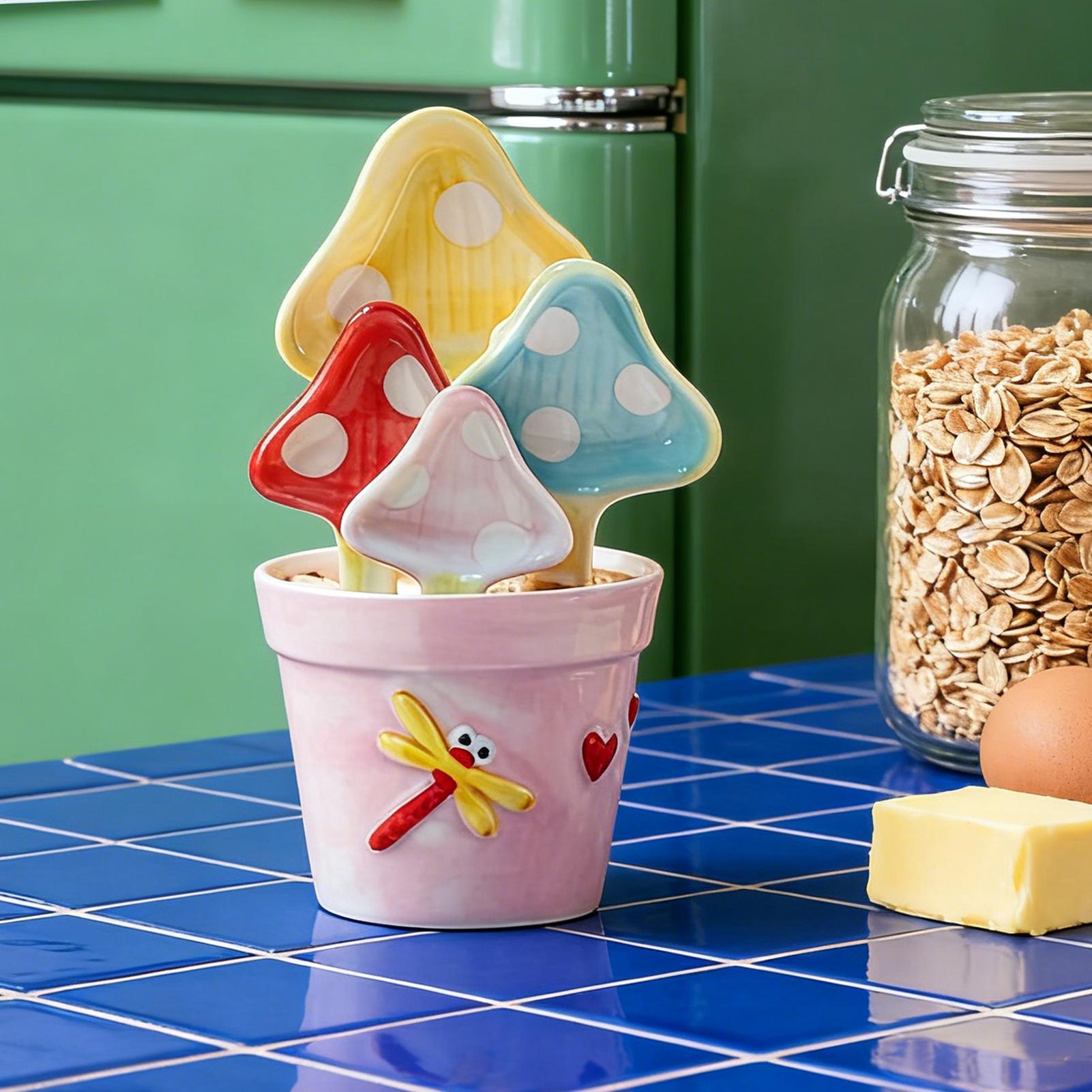 Cute Measuring Spoons Mushroom - Kitchen Baking Utensils recension och pris