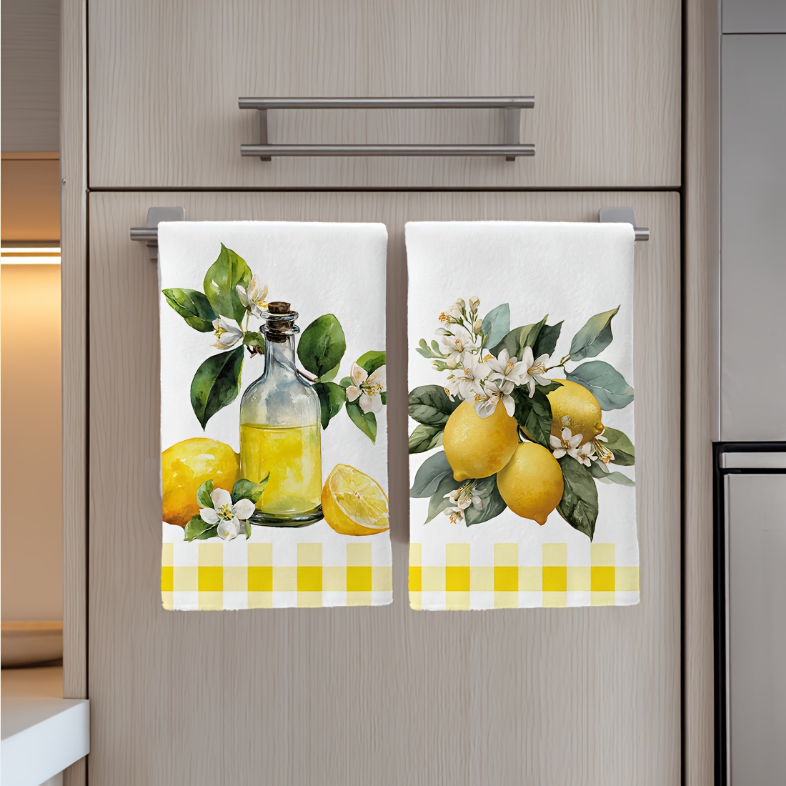 2Pcs, Lemon Floral Pattern Kit - Kitchen And Baking Life recension och pris