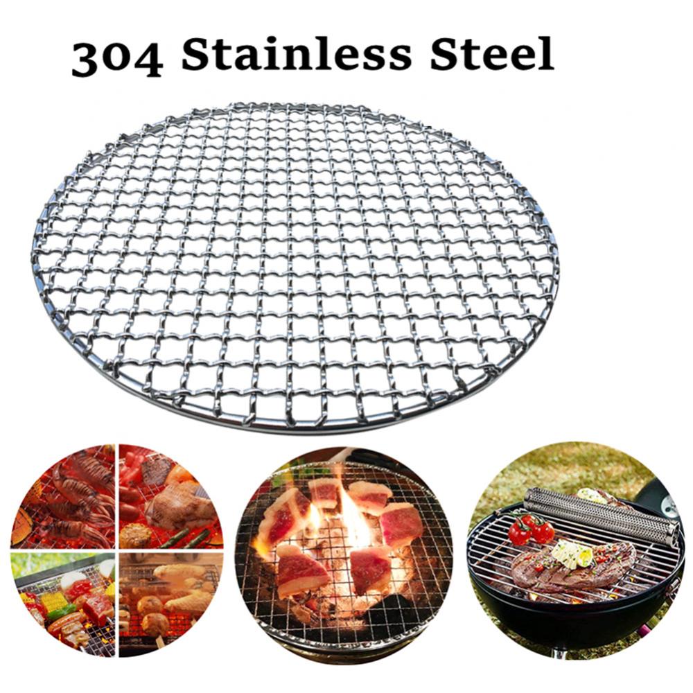 Stainless Steel Round BBQ Gril - Kitchen Baking Tray Organiser recension och pris
