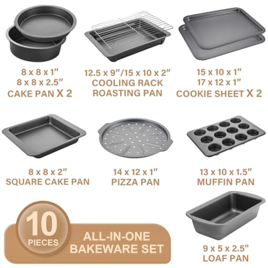 Bakeware Sets, Baking Pans Set - Kitchen Baking Pan Set recension och pris
