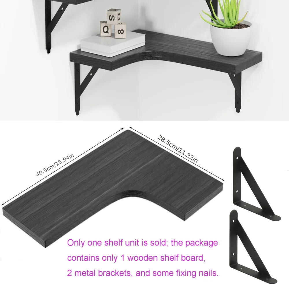Natural Wood Grain Floating Sh - Kitchen Zo recension och pris