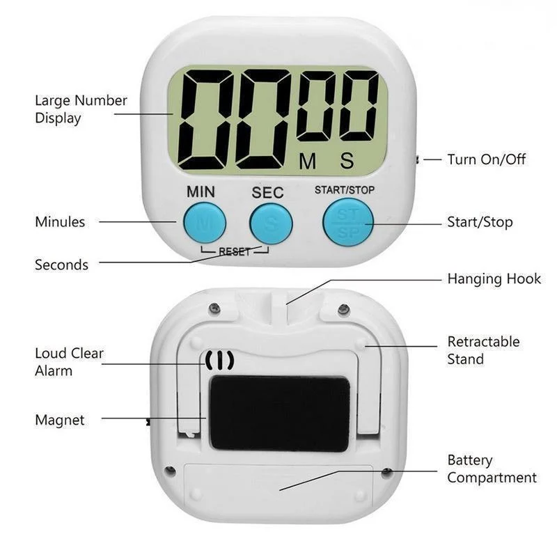 Mini Digital Kitchen Timer Big - Mini Kitchen Baking recension och pris