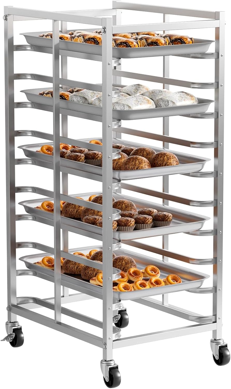 Commercial Stainless Steel Bak - Kitchen Baking Cart recension och pris