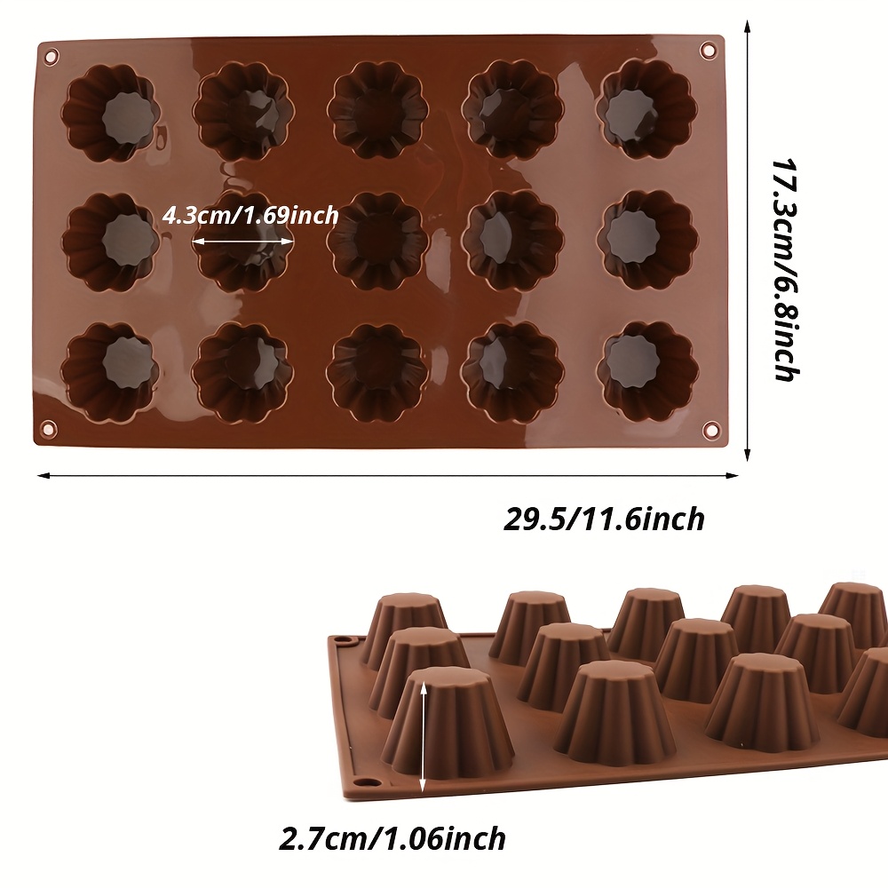 1 X 15-Cavity Silicone Cake Mo - Silicone Cake Mold recension och pris