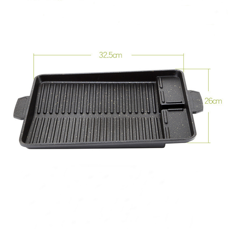 BBQ Grill Pan Plate 32 X 26cm  - Kitchen Baking Tray Organiser recension och pris