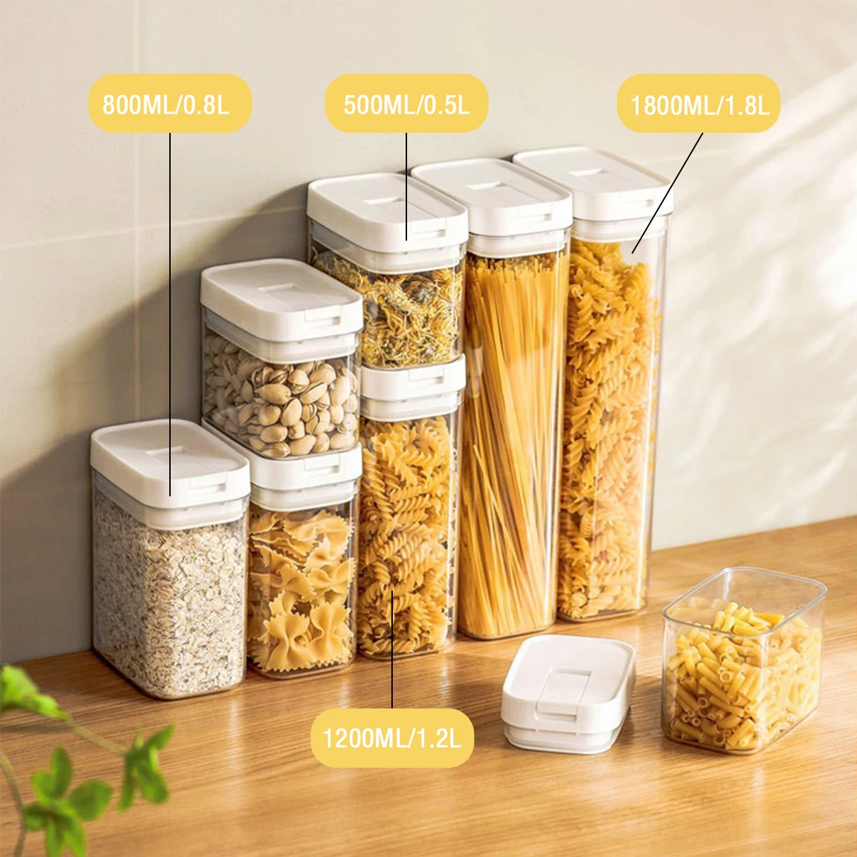Pasta Storage Box Transparent  - Kitchen Bank recension och pris