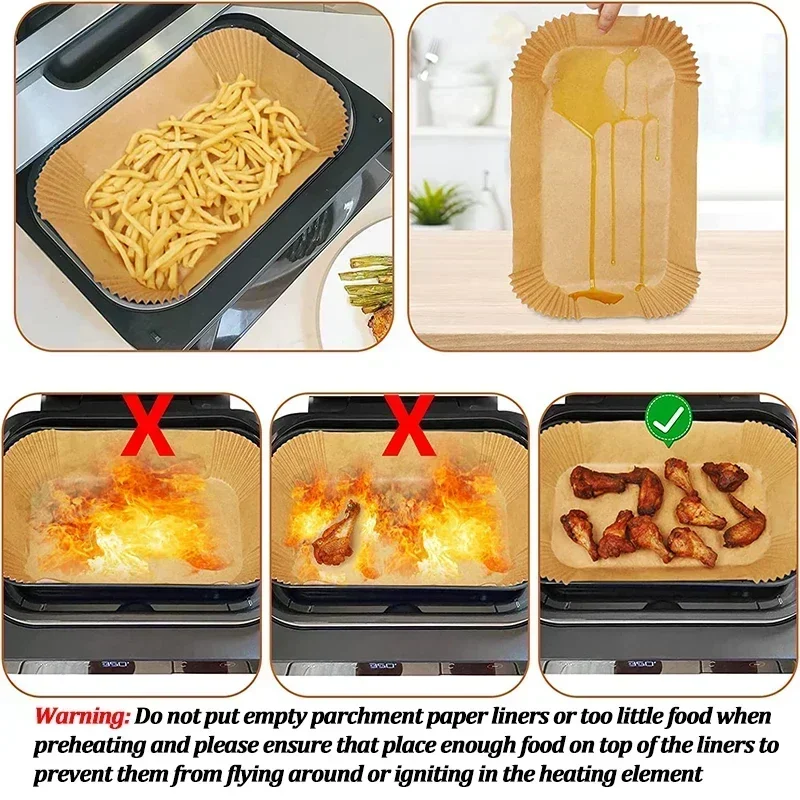 Disposable Air Fryer Paper Non - Kitchen Paper For Baking recension och pris