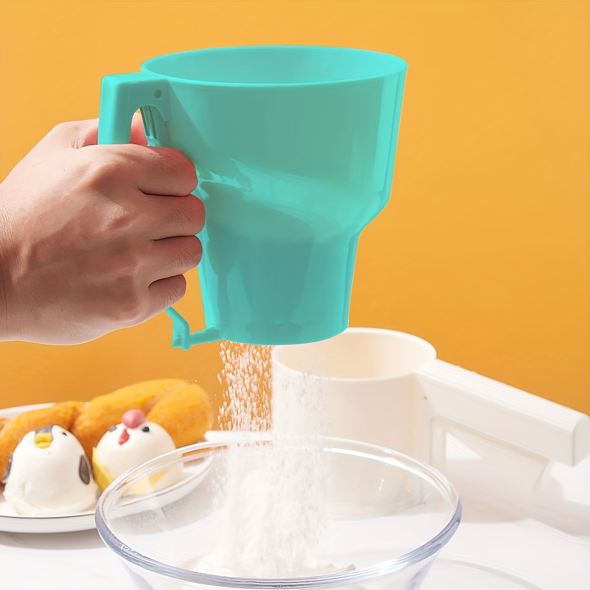1pc-Plastic Hand-held Powder S - Baking Powder Kitchen recension och pris