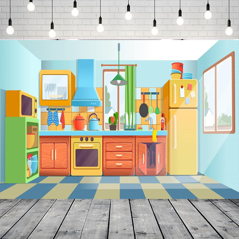 Photography Backdrop For Kids  - Kitchen Baking Background recension och pris