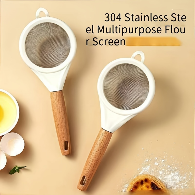 New type wooden handle flour s - Baking Powder Kitchen recension och pris