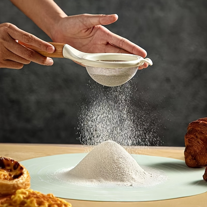 New type wooden handle flour s - Baking Powder Kitchen recension och pris