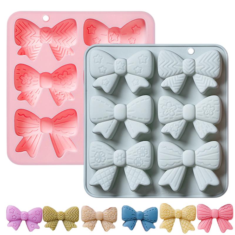 6 Cavities Bowknot Silicone Mo - Silicone Cake Mold recension och pris