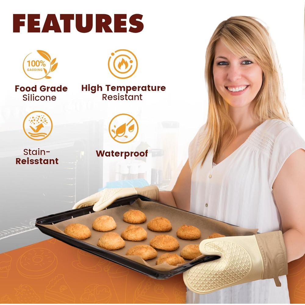 Silicone Heat Resistant Oven M - Kitchen Baking Pan Set recension och pris
