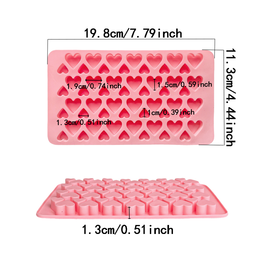 56 cavity size heart-shaped ch - Silicone Cake Mold recension och pris