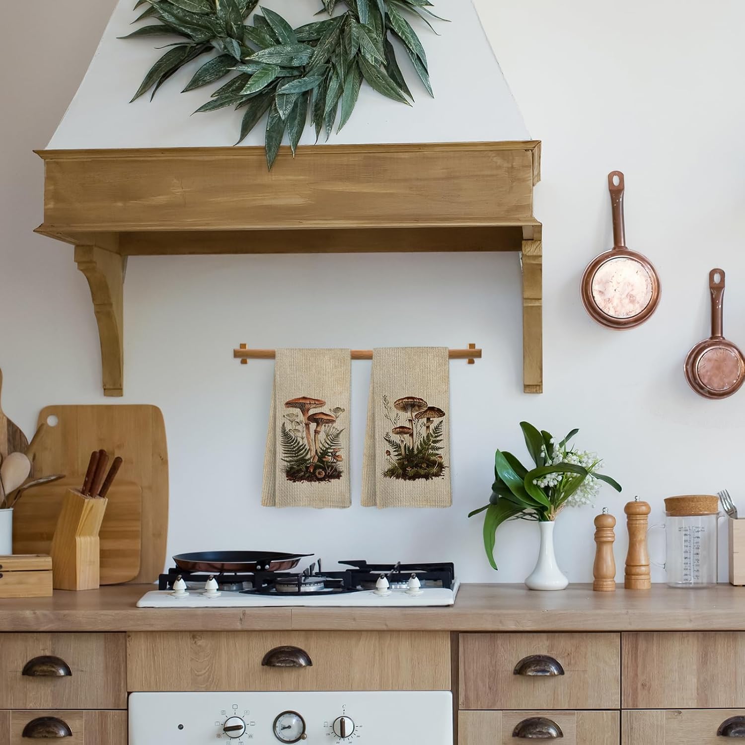 2Pcs, Vintage Mushroom Kitchen - Kitchen And Baking Life recension och pris