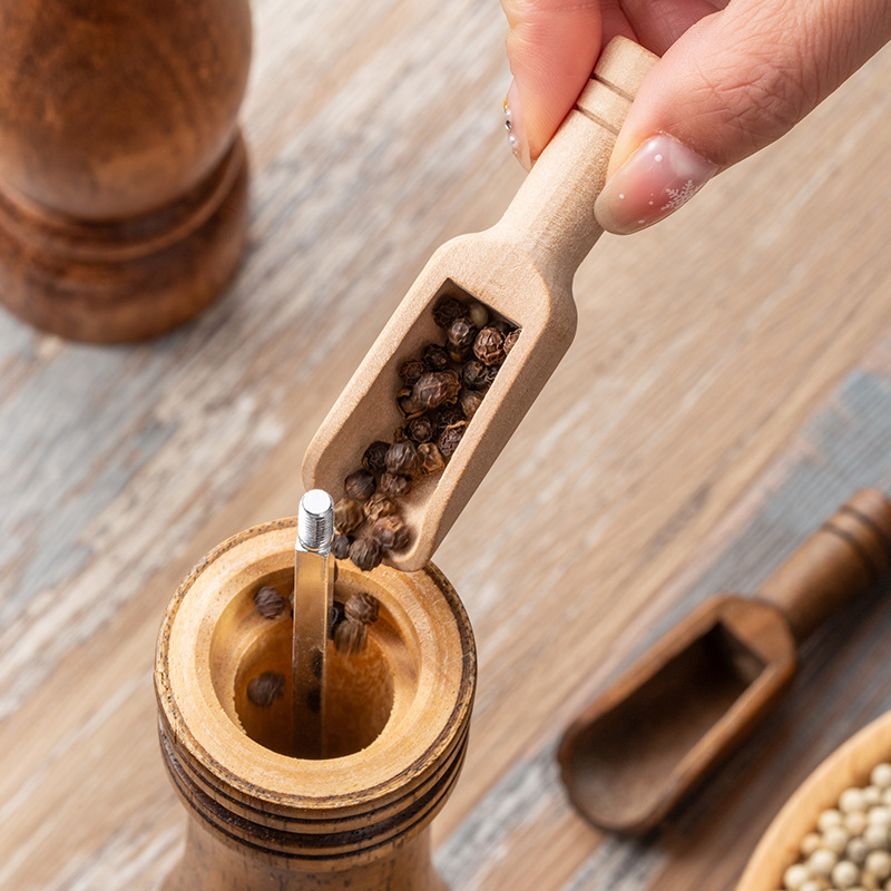 2/5PCS Wooden Coffee Scoop Set - Mini Kitchen Baking recension och pris