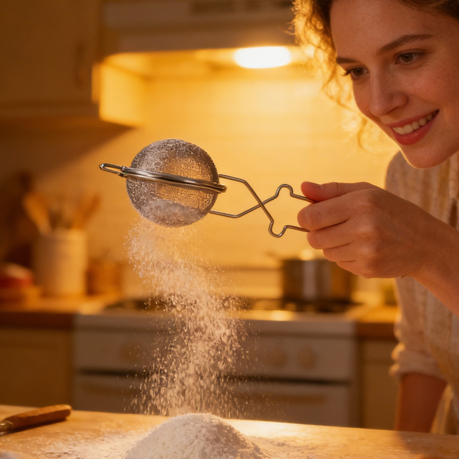 1Pcs Stainless Steel Flour Sie - Baking Powder Kitchen recension och pris