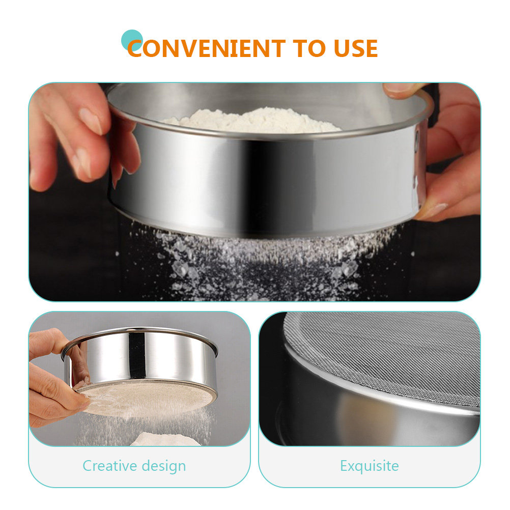 3Pcs Stainless Steel Flour Sif - Kitchen Baking Utensils recension och pris